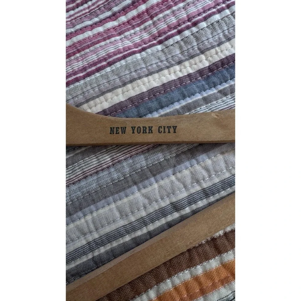 Vtg 5 pc Lot Antique Wire Hangers Advertising Wooden Clothes ny nj fl mo